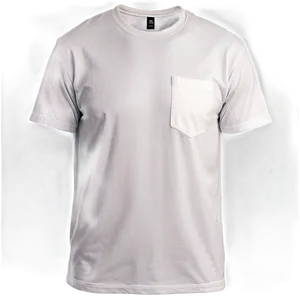 White T-shirt With Pocket PNG 05252024