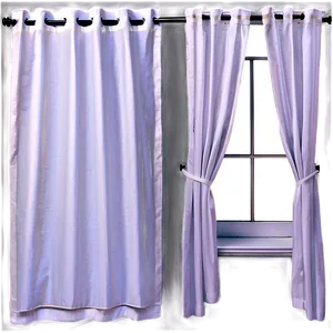 White Tab Top Curtains PNG Bap