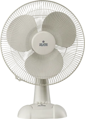 White Table Fan Polycab Brand PNG image