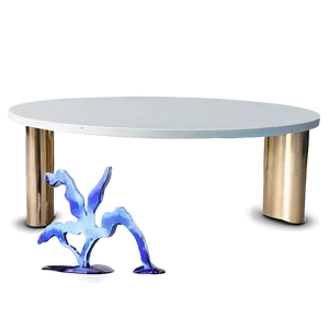 White Table Front View PNG 06122024 PNG