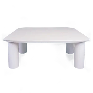 White Table Side View PNG 06122024 PNG