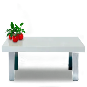White Table Top View PNG Slt58 PNG
