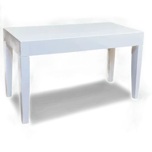 White Table With Storage PNG 13