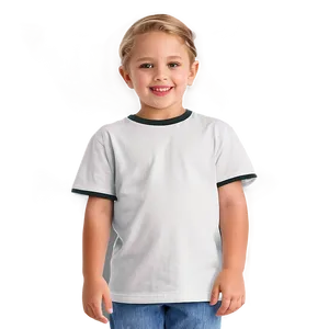 White Tee For Kids PNG 12