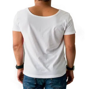 White Tee For Men PNG 06272024