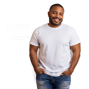 White Tee Mockup PNG Lpr