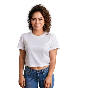 White Tee On Model PNG 06272024