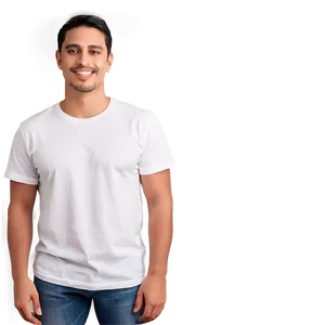 White Tee On Model PNG 06272024