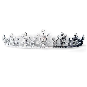 White Tiara Crown Png 06252024 PNG image