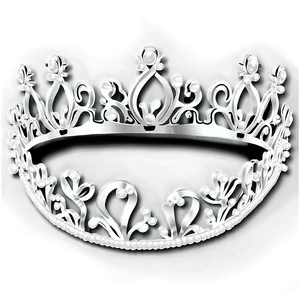 White Tiara Crown Png 37 PNG image