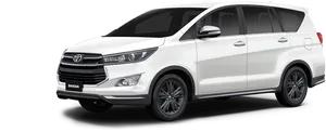 White Toyota Innova Side View