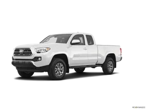 White Toyota Tacoma Pickup Truck PNG image