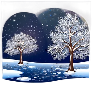 White Tree At Night Scene Png 72 PNG image