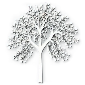 White Tree In Abstract Form PNG Uge PNG