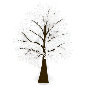 White Tree In Abstract Form PNG Wjb PNG