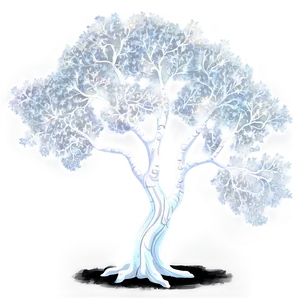 White Tree In Fantasy Forest Png 23 PNG image