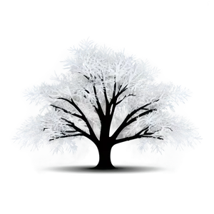 White Tree In Mist Illustration PNG 06252024 PNG