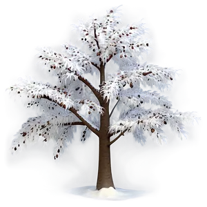 White Tree In Soft Focus Png Byx PNG image