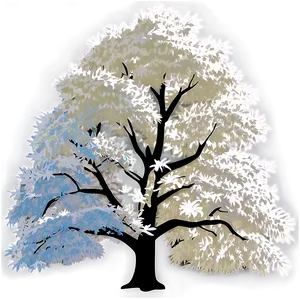 White Tree In Sunlight Glow Png Vgm PNG image