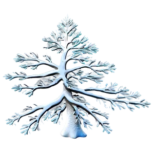 White Tree In Winter Wonderland PNG Bwq31 PNG