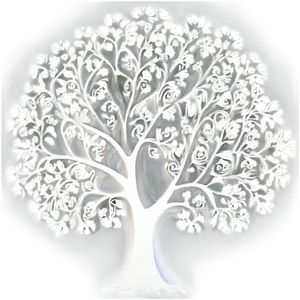 White Tree Outline Clipart Png 87 PNG image