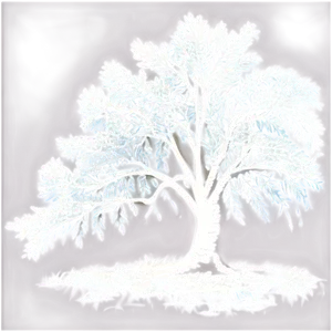 White Tree Silhouette Png 06252024 PNG image