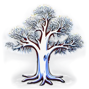 White Tree Under Moonlight PNG 06252024