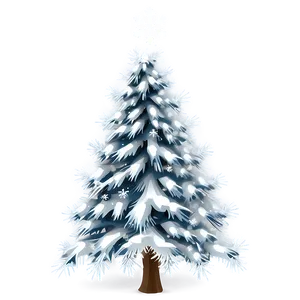 White Tree With Snowflakes PNG 10 PNG