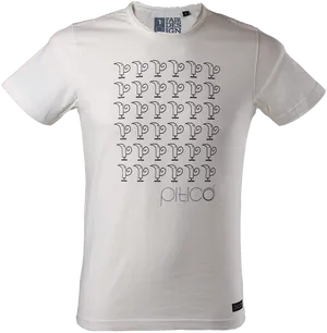 White Tshirt Optical Illusion Design PNG image