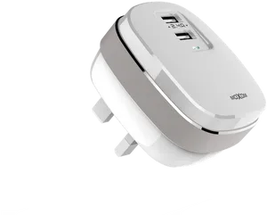 White U S B Wall Charger PNG image