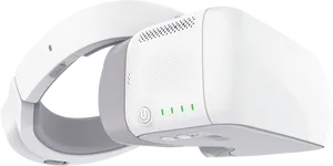 White V R Headset Side View