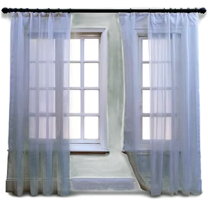 White Voile Curtains Png Tyu70 PNG image