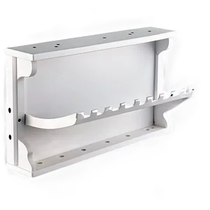 White Wall Shelf With Hooks Png 32 PNG image