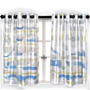 White Wave Curtains PNG Yif60