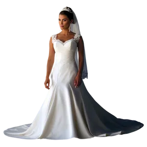 White Wedding Dresses PNG 06262024