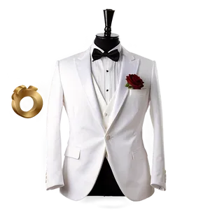 White Wedding Tuxedo PNG 86