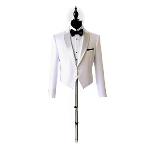 White Wedding Tuxedo PNG Vtu