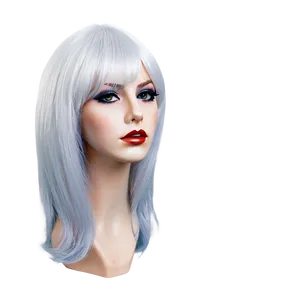 White Wig Png Rse31 PNG image