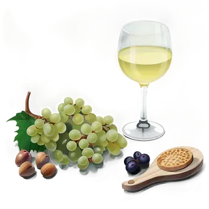 White Wine Lifestyle Scene Png 85 PNG image