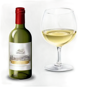 White Wine Romantic Dinner Png 06292024 PNG image