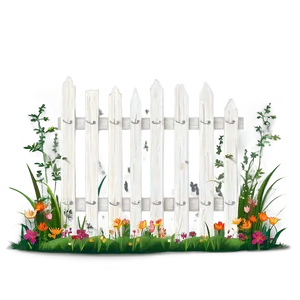 White Wooden Fence Png Dhp PNG image