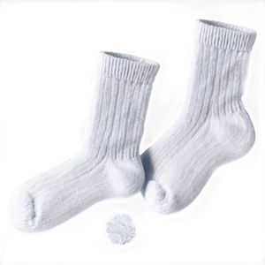 White Wool Socks Png Xhb PNG image