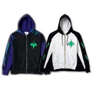 White Zip Up Hoodie PNG Mrr