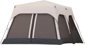 Whiteand Blue Camping Tent PNG image