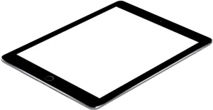 Whitei Pad Angled Viewon Teal Background PNG image