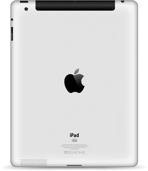 Whitei Pad Back View PNG image