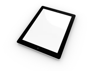 Whitei Pad Display Blank Screen PNG image