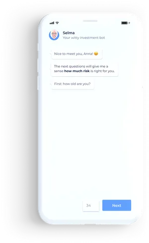 Whitei Phone Chatbot Interface PNG image