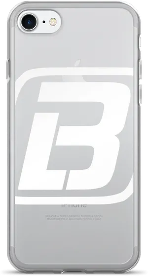 Whitei Phonewith Clear Case PNG image