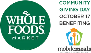 Whole Foods Community Giving Day Event PNG image